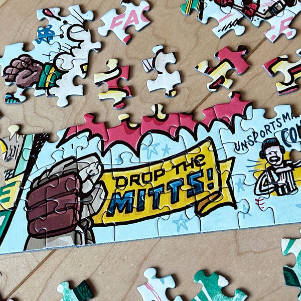 Old Time Hockey Puzzle with a Twist